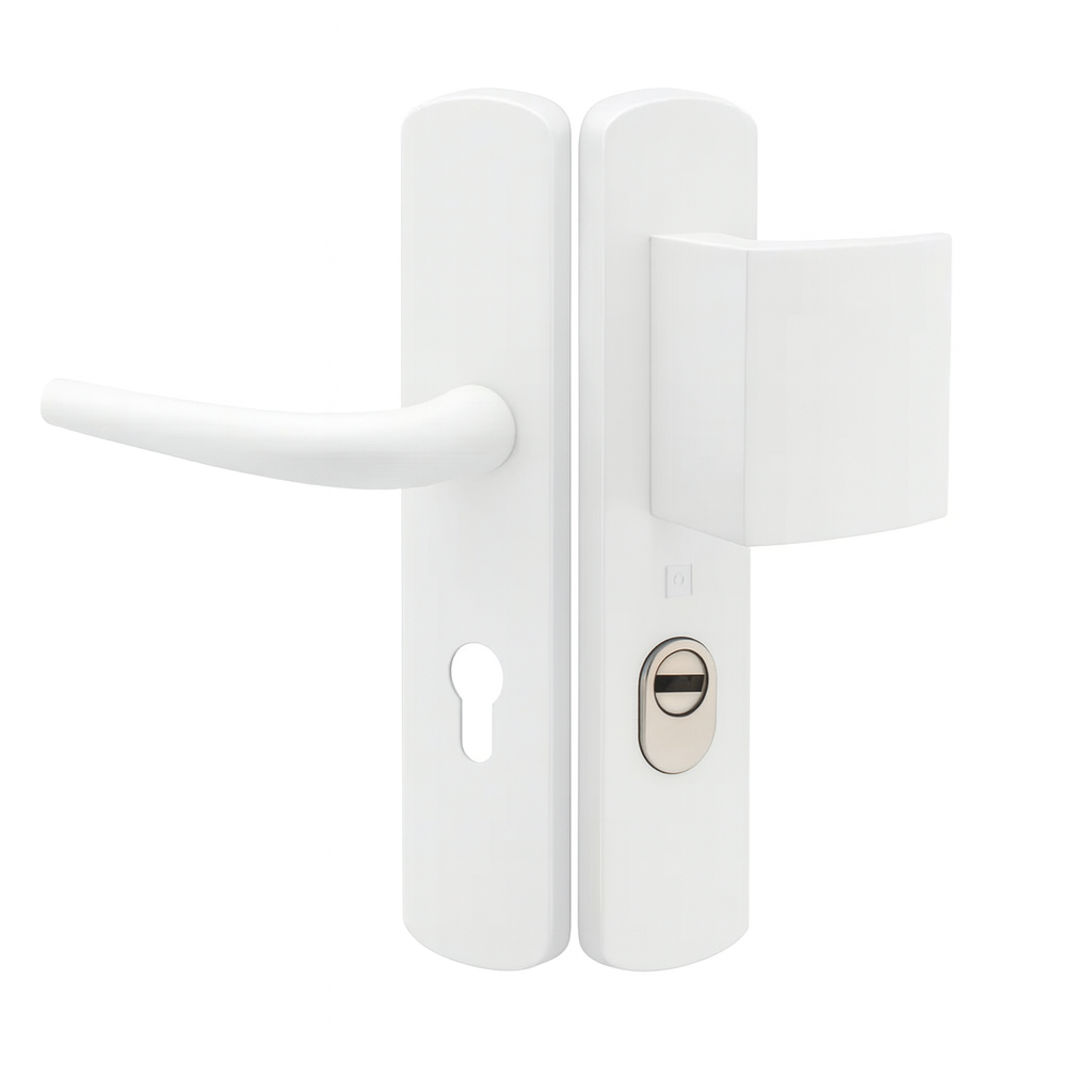 Poignée blindée HERACLES Salomé finition Blanc – Sécurité renforcée pour porte blindée