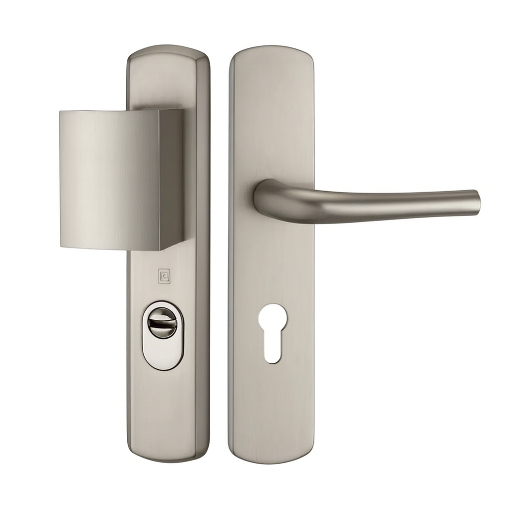 Poignée blindée HERACLES Salomé finition Gris perlé – Sécurité renforcée pour porte blindée