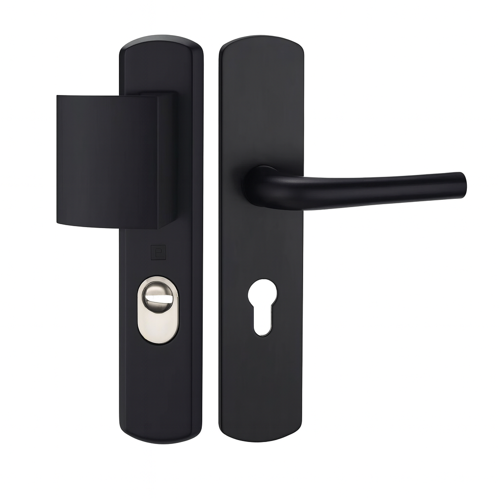 Poignée blindée Salomé palière noir satiné FORTEK